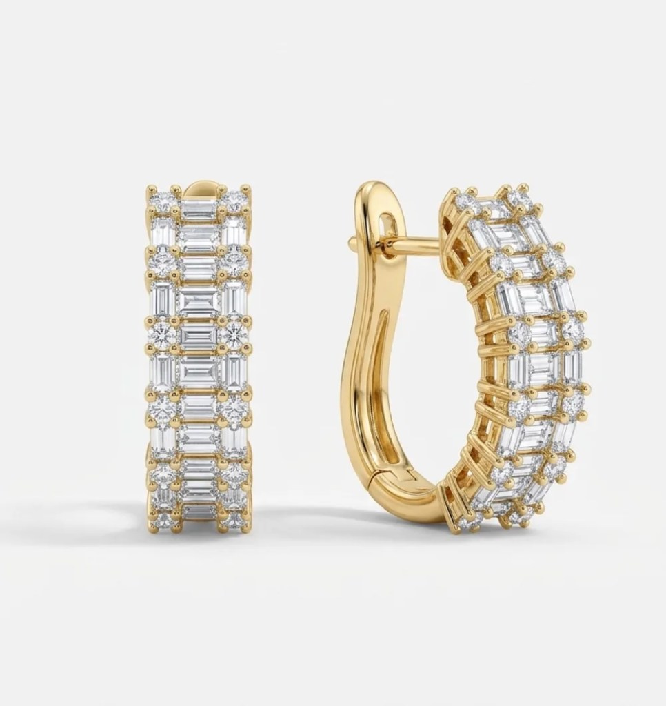 Moria Hoops in Yellow Gold by Maison Kastel