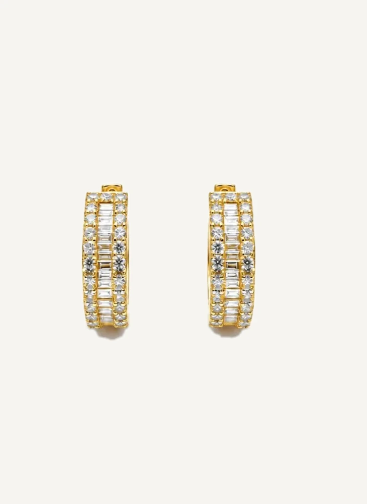 Fyllo Hoops — Yellow Gold by Maison Kastel