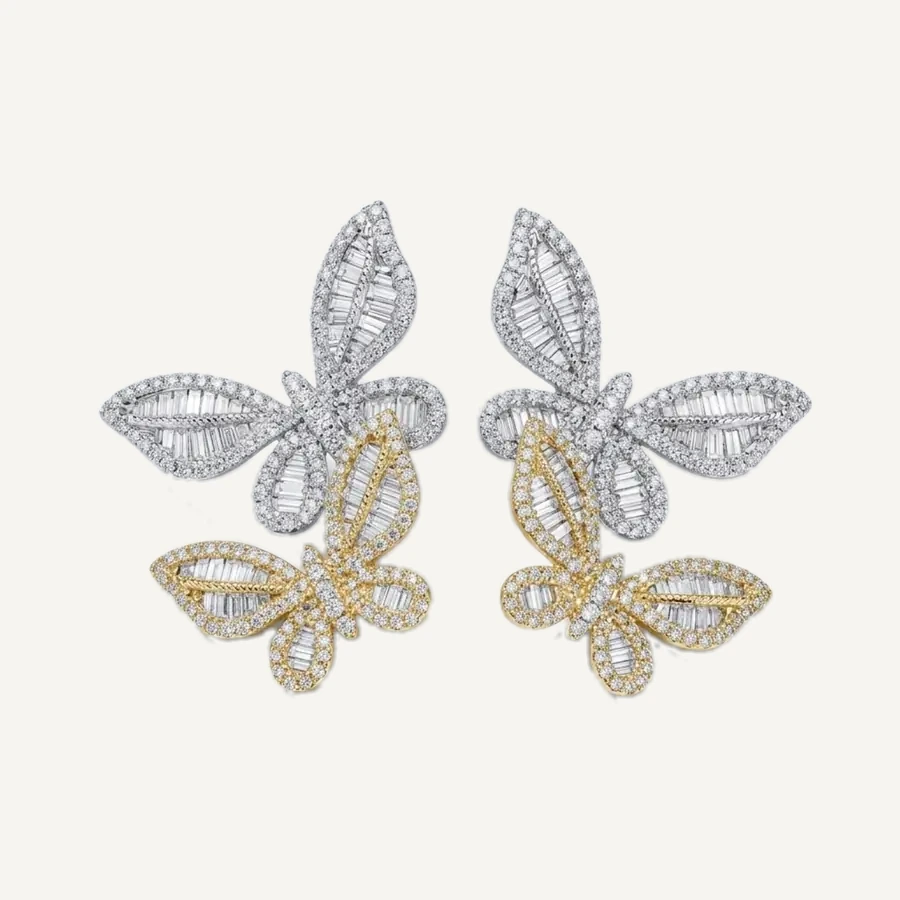 Butterfly Duo Earrings by Maison Kastel