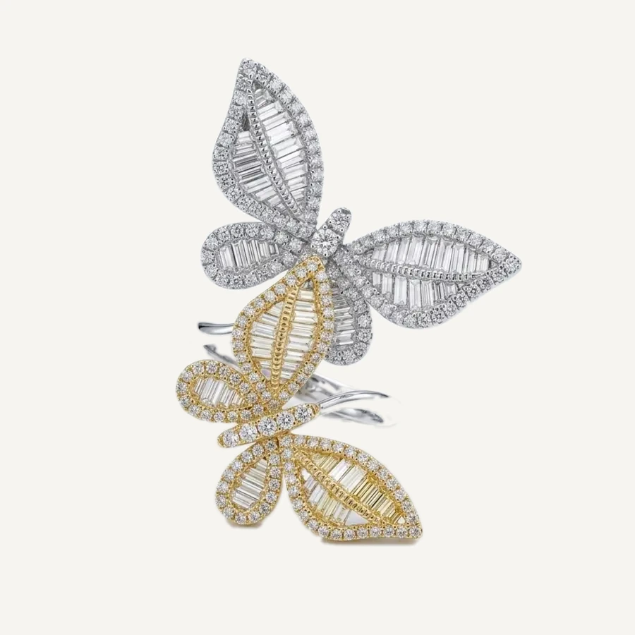 Butterfly Duo Ring by Maison Kastel