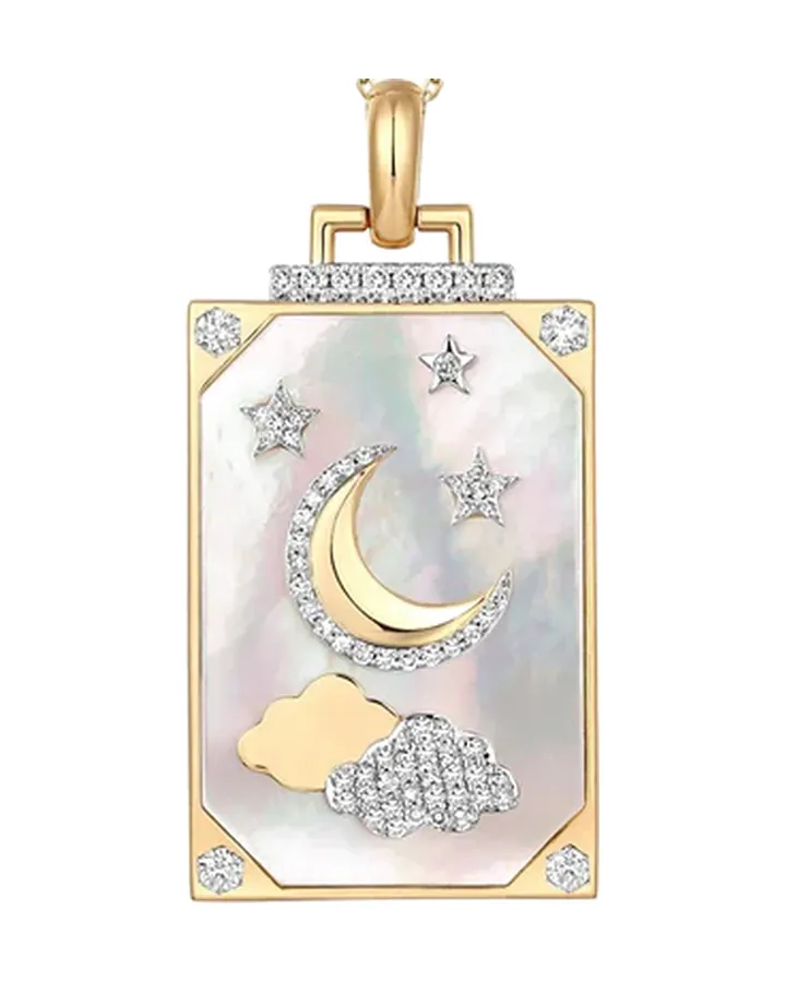 The Moon Pendant — Mother-of-Pearl by Maison Kastel