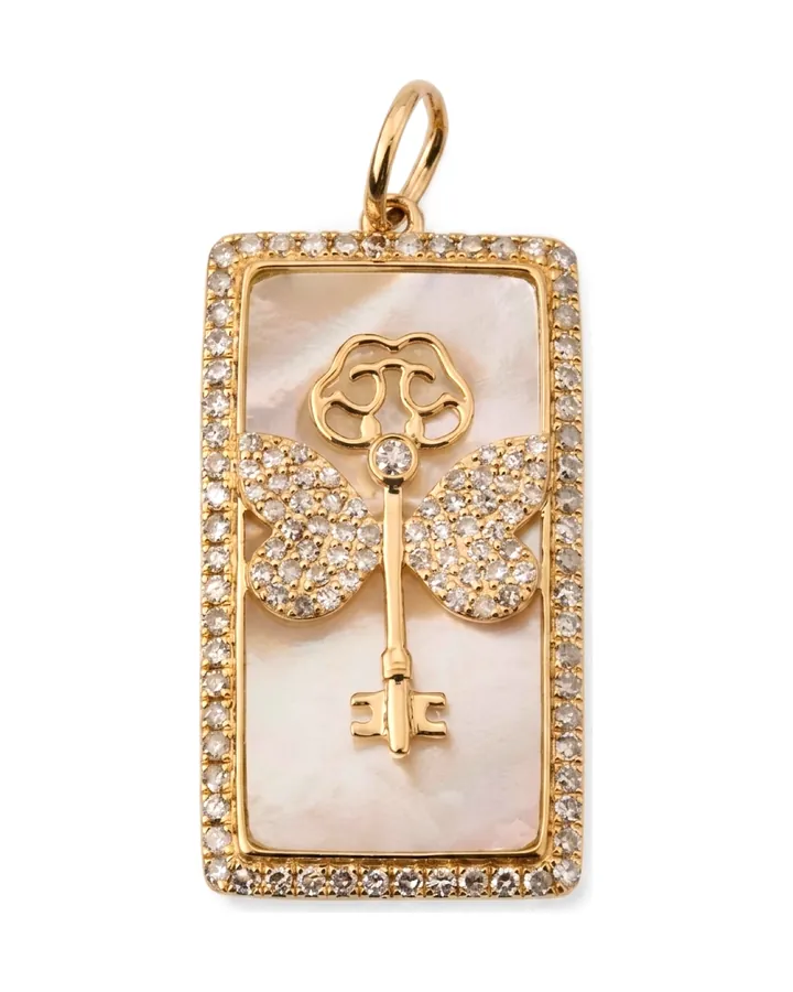The Winged Key Pendant by Maison Kastel