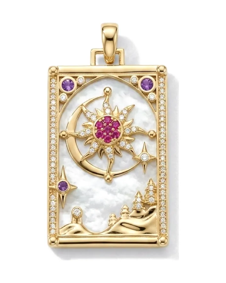 Celestial Compass Pendant by Maison Kastel